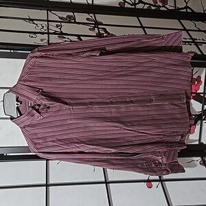 Burton‎ Striped Button Shirt Size Medium